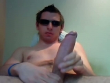 Young monster cock wanking